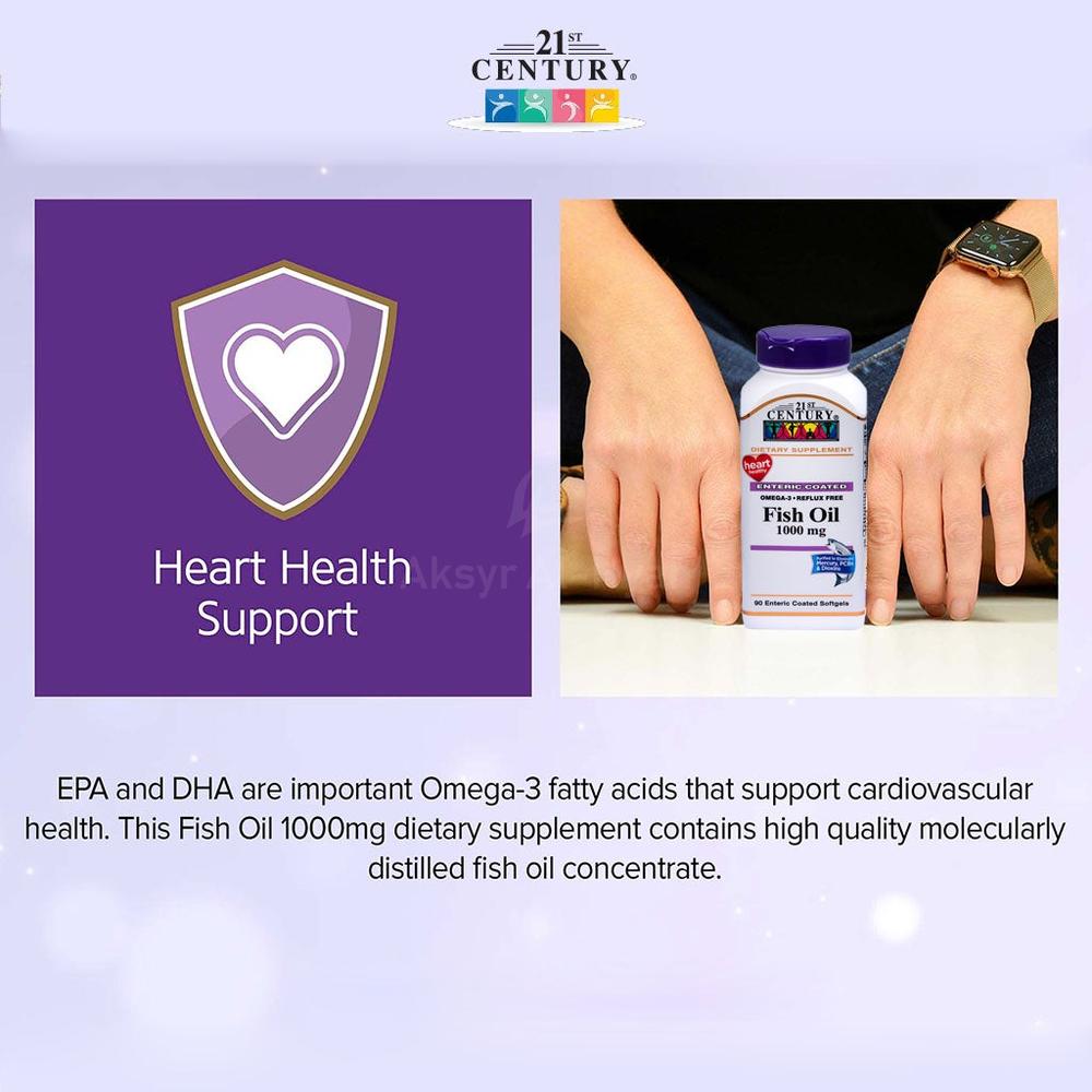 21 CH FISH OIL 1000MG SOFTGELS 90'S #62380