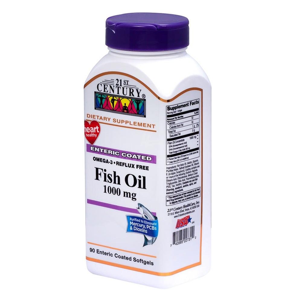 21 CH FISH OIL 1000MG SOFTGELS 90'S #62380