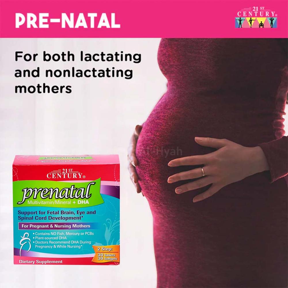 21 CH PRENATAL MULTI MINERALS+DHA 60TAB+60SOFTGELS #62381 2