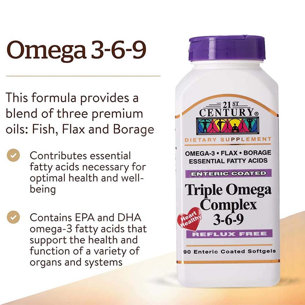 21 CH TRIPLE OMEGA COMPLEX 3-6-9 SOFTGELS 90 #62382 5