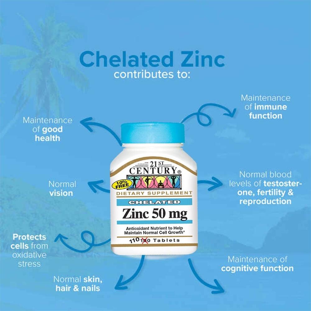 21 CH ZINC 50MG TABLETS 110'S #62602 5
