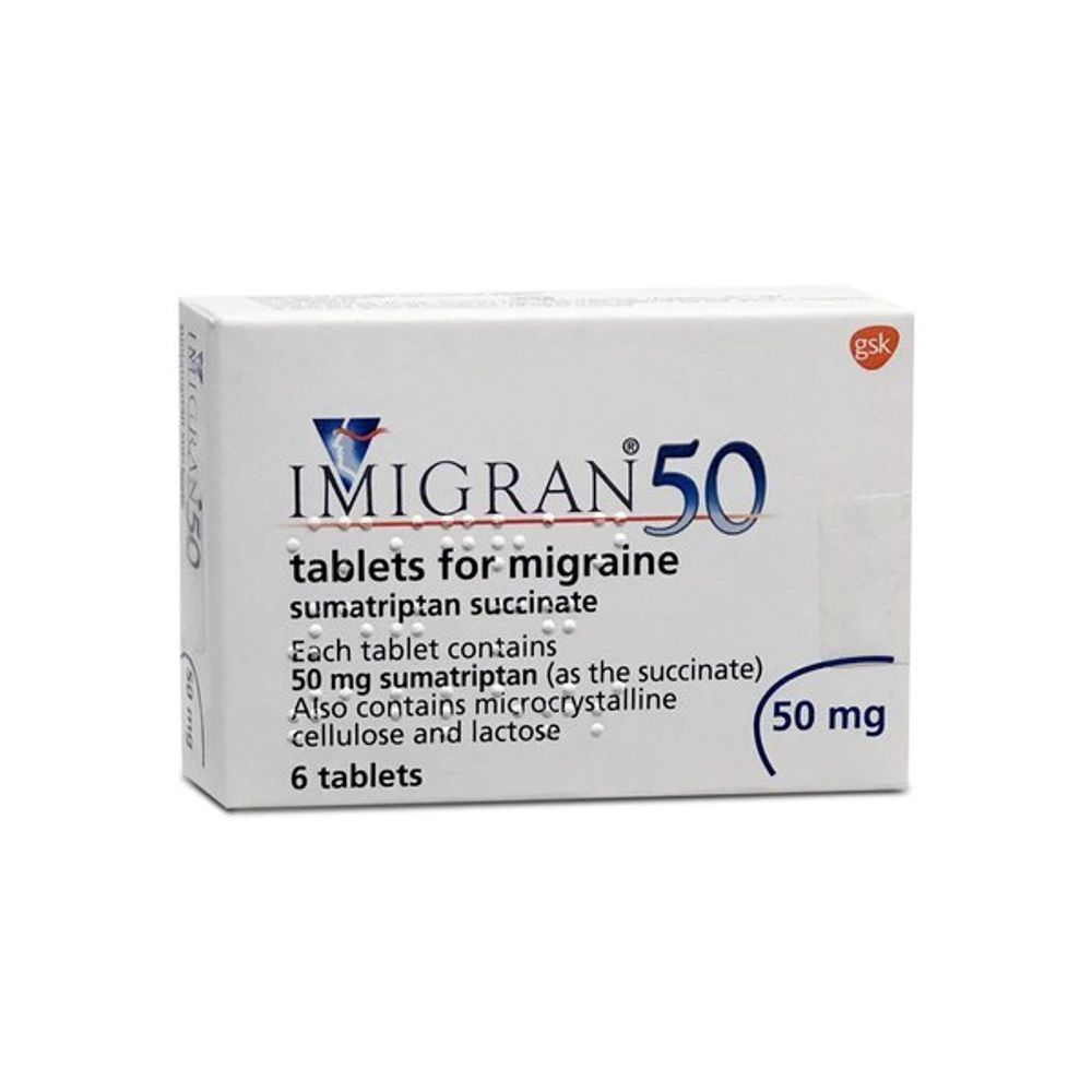 IMIGRAN 50MG  TABLET 6'S