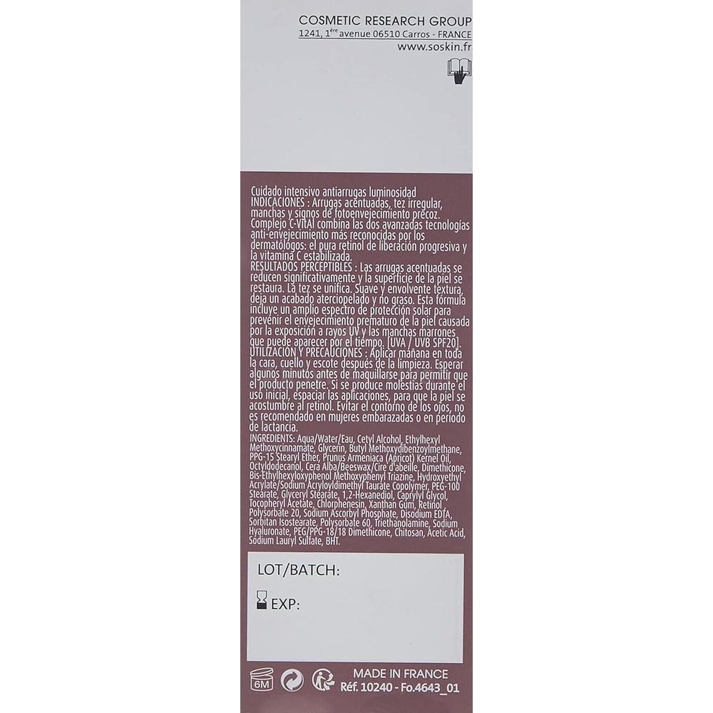 SOSKIN C-VITAL ANTI-WRINKLE DAY CREAM 50ML#63665 2