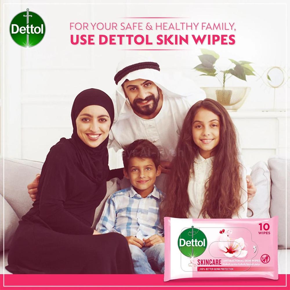 DETTOL ANTI.BAC.WIPES SKIN CARE 10'S #28000 4