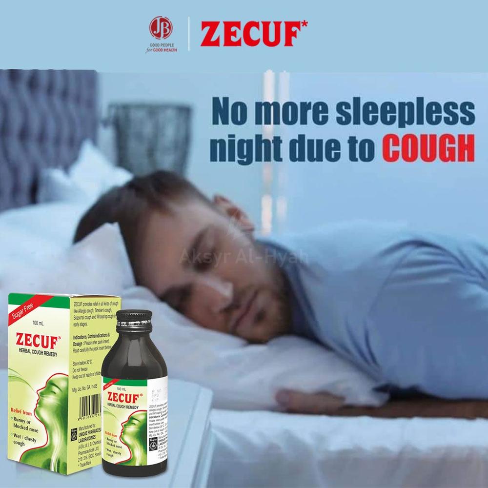 ZECUF HERBAL COUGH SUGAR FREE SYRUP 100ML