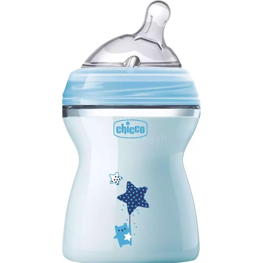 CHICCO NAT.FEELING BOTTLE 2M+BLUE 250ML#  8082521 1