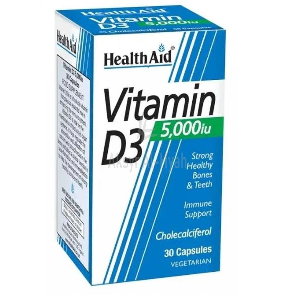 H/AID VITAMIN D3 5000 I.U. CAPS 30'S
