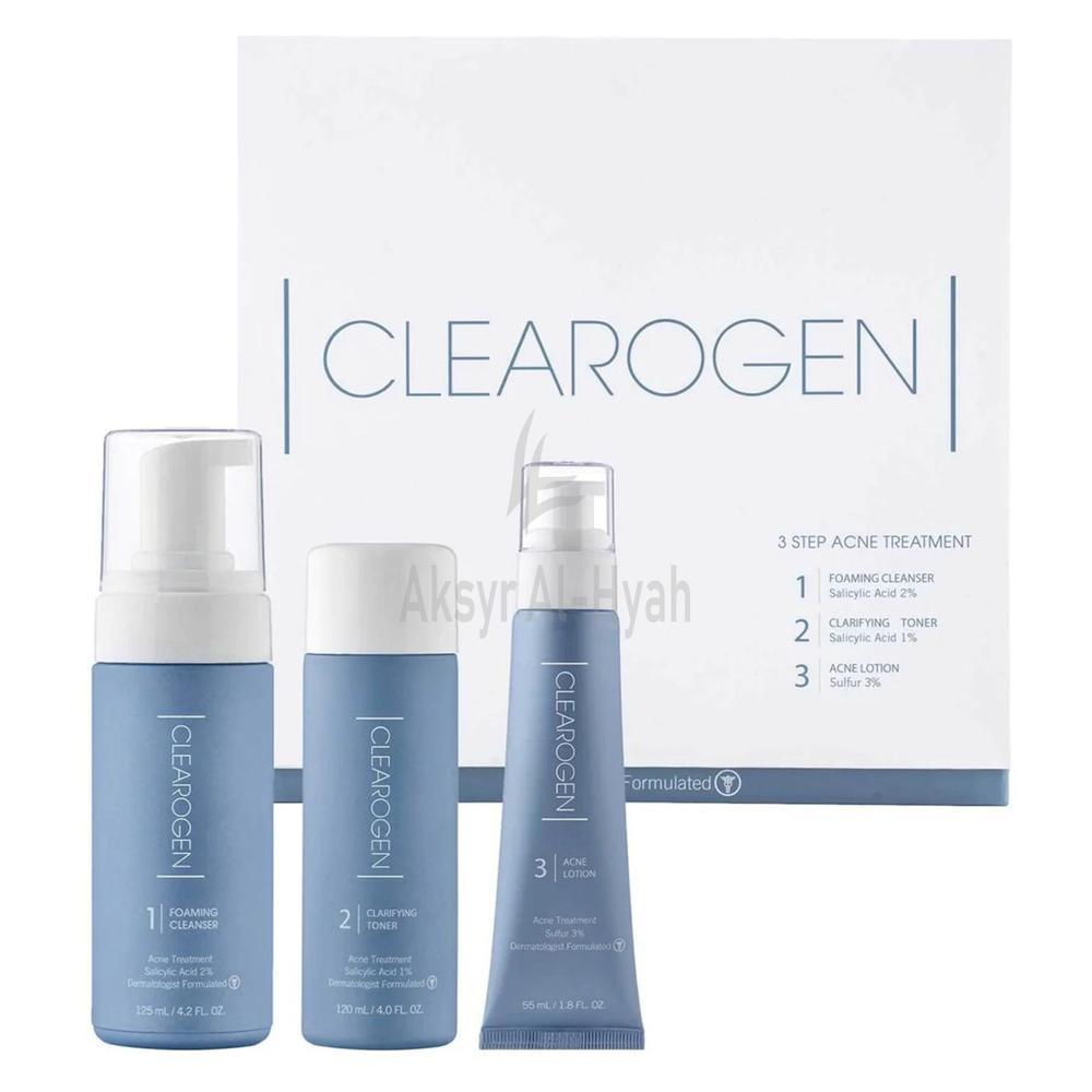 CLEAROGEN 3 STEP ACNE(SULFUR)ANT-BLEMISH SYSTEM