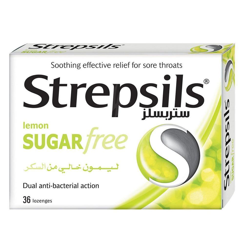 STREPSILS LEMON SUGAR FREE LOZ..36'S#0900