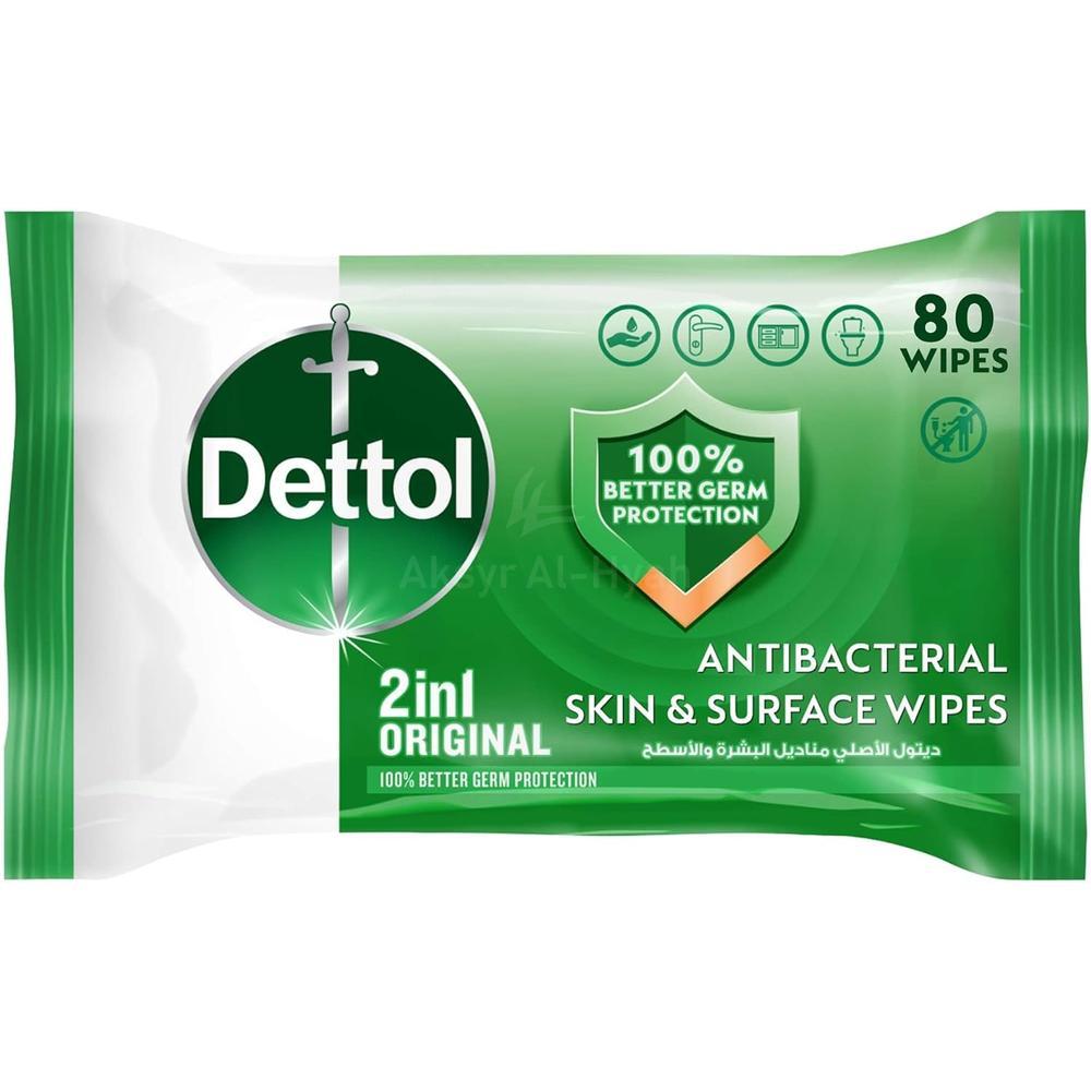 DETTOL SKIN & SURFACE WIPES ORIGINAL 20'S #23700