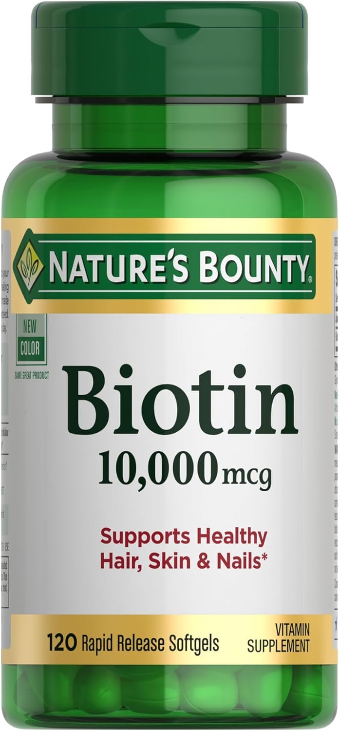 NAT.BOUNTY BIOTIN 10000MCG SOFTGELS 120'S