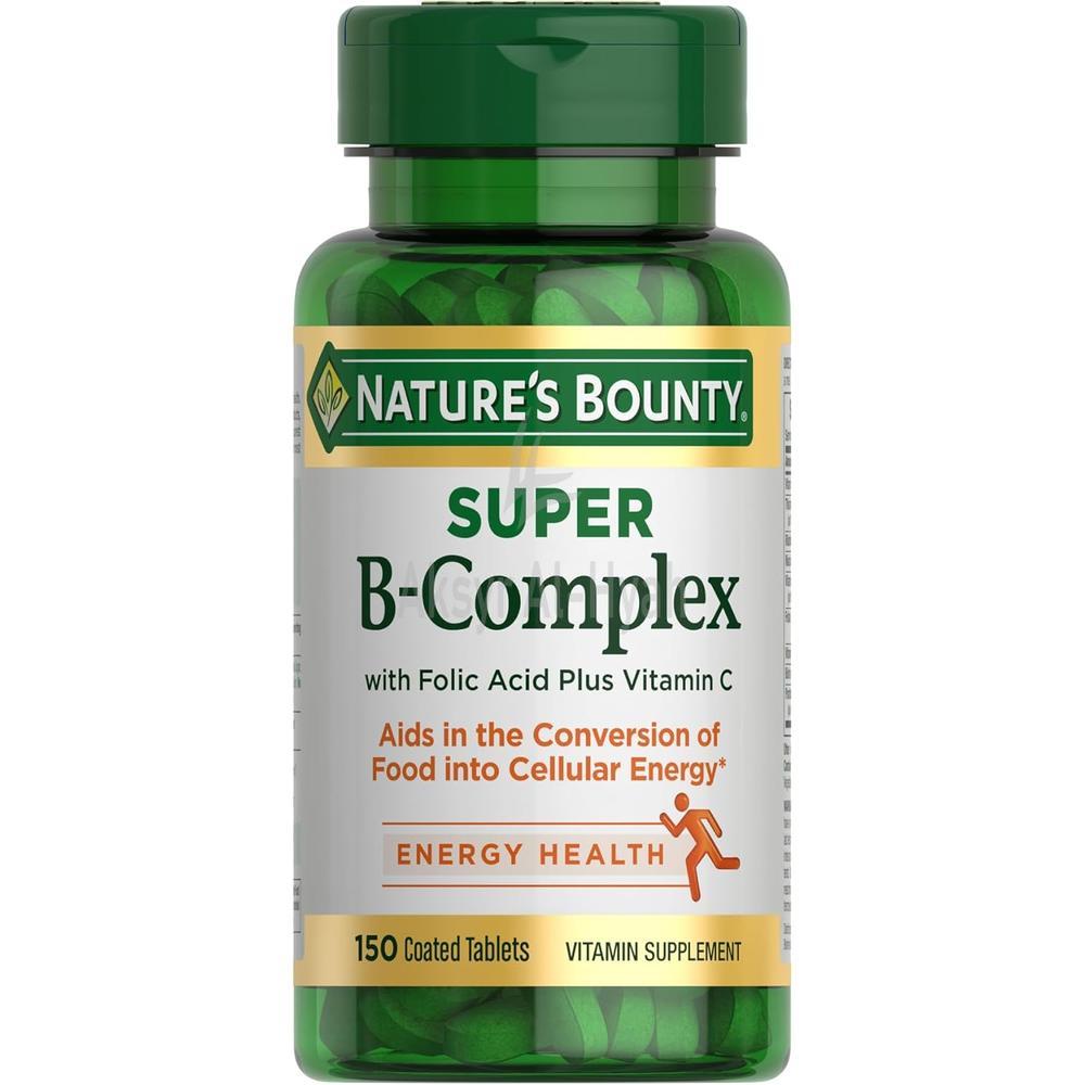 NAT.BOUNTY SUP. B-COMPLEX W/FOLIC&VIT C TAB 150'S