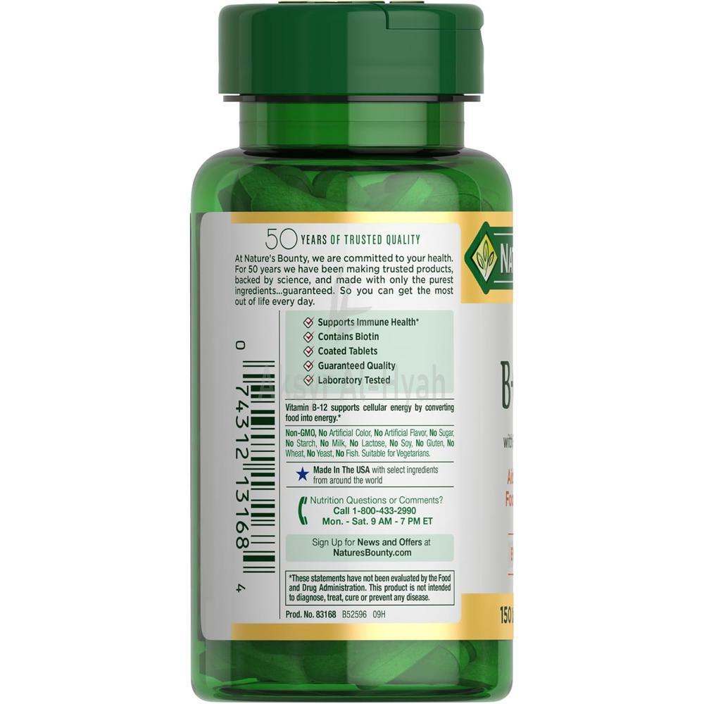 NAT.BOUNTY SUP. B-COMPLEX W/FOLIC&VIT C TAB 150'S