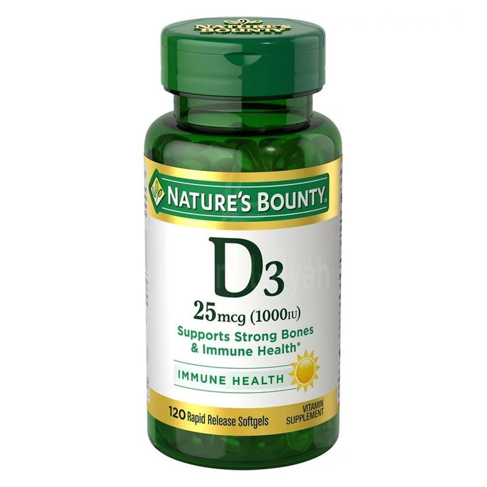 NAT.BOUNTY D3-1000IU SOFTGELS 120'S
