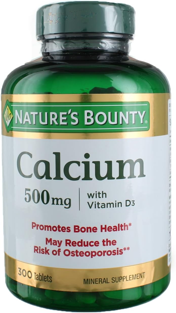 NAT.BOUNTY CALCIUM 500MG/ VIT D3 TAB 300'S
