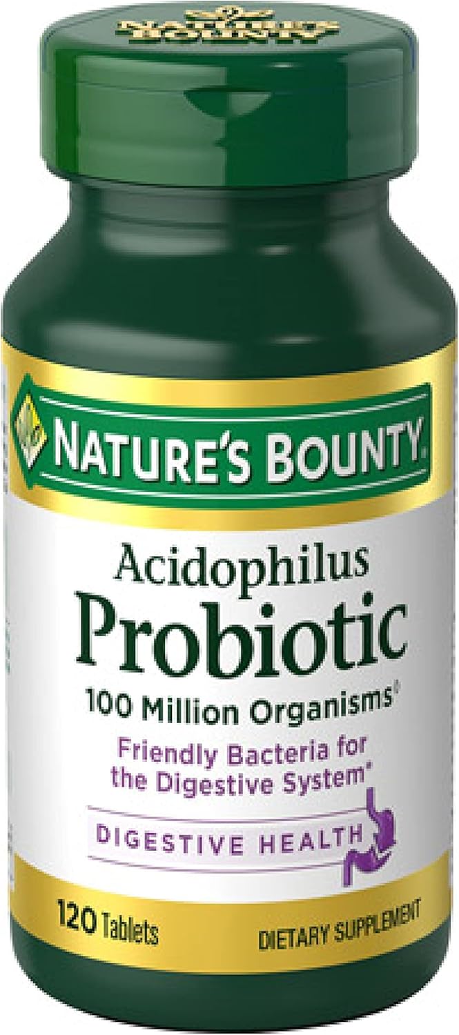 NAT.BOUNTY ACIDOPHILUS PROBIOTIC TAB 120'S