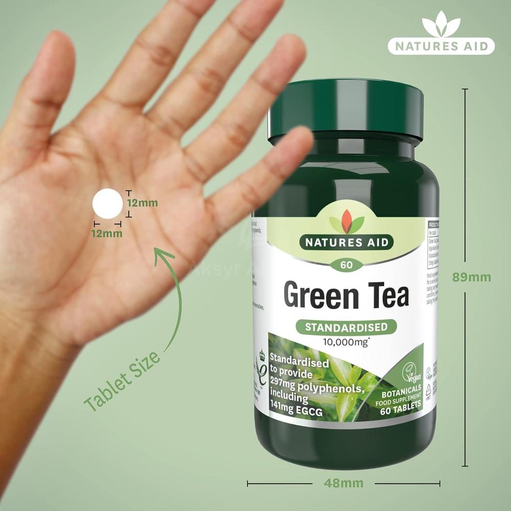 NAT.AID GREEN TEA 10 000MG TAB 60'S 2