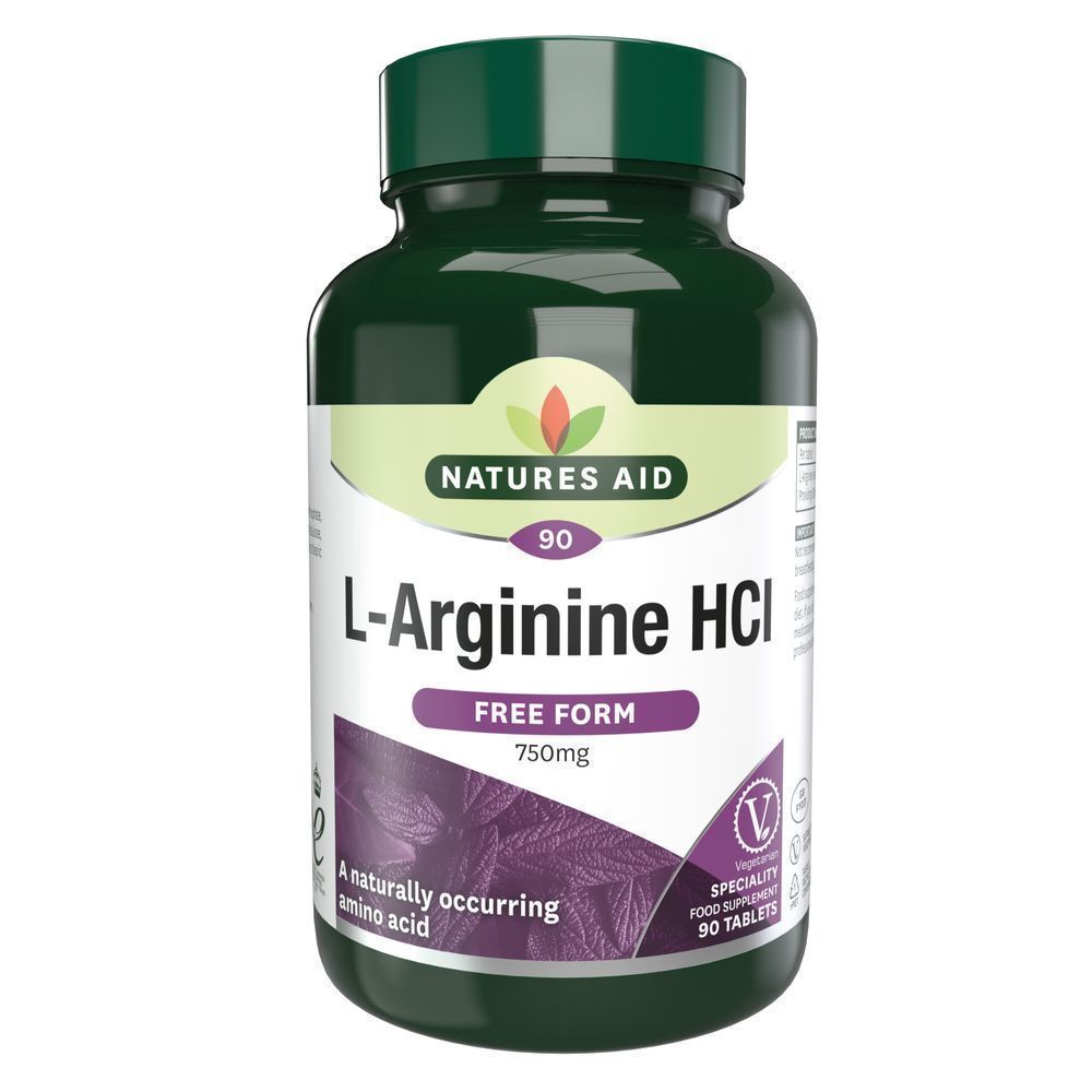 NAT.AID L-ARGININE HCL 750MG TAB 90'S