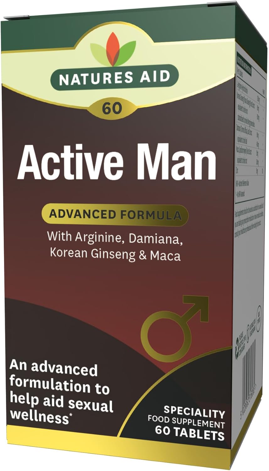 NAT.AID ACTIVE MAN W/ARGININE GINSENG TAB 60'S