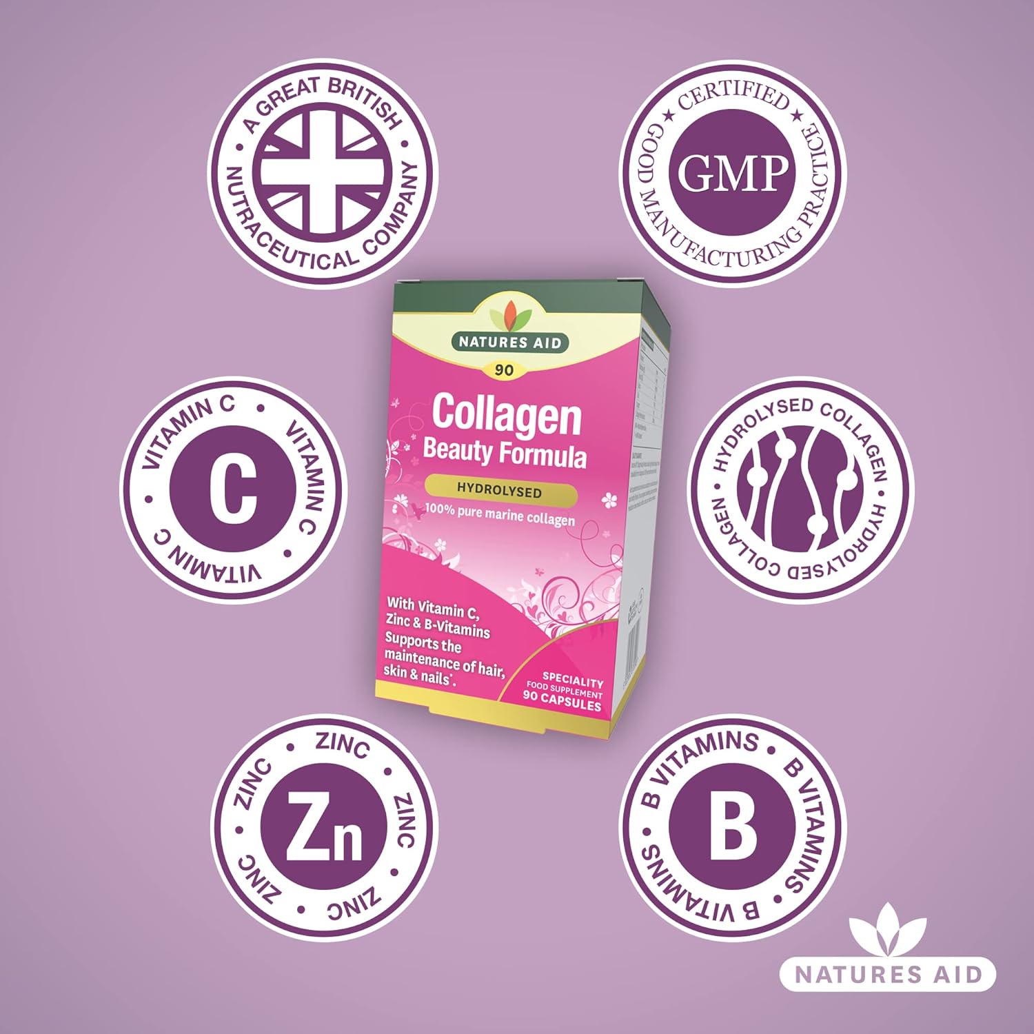 NAT.AID COLLAGEN BEAUTY FORMULA CAP 90'S