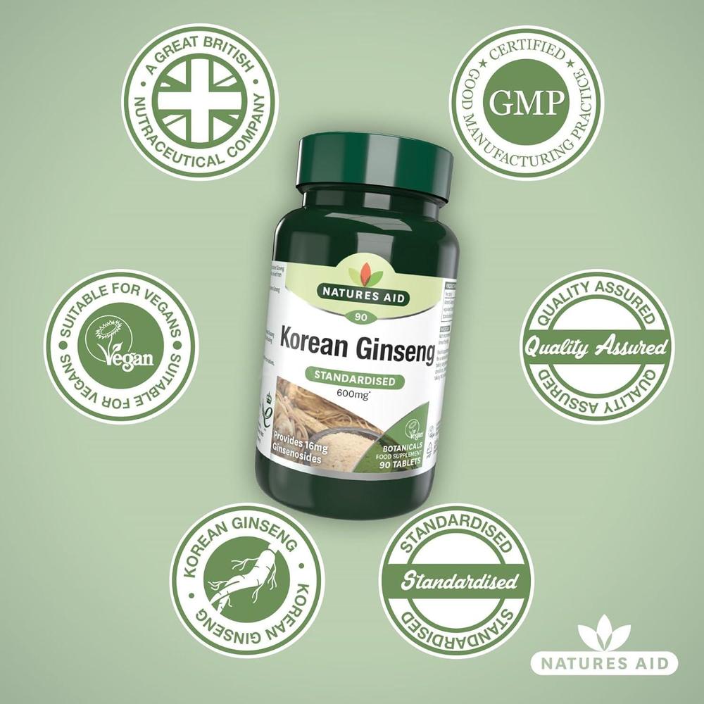 NAT.AID SIBERIAN GINSENG 600MG TAB 90'S 3
