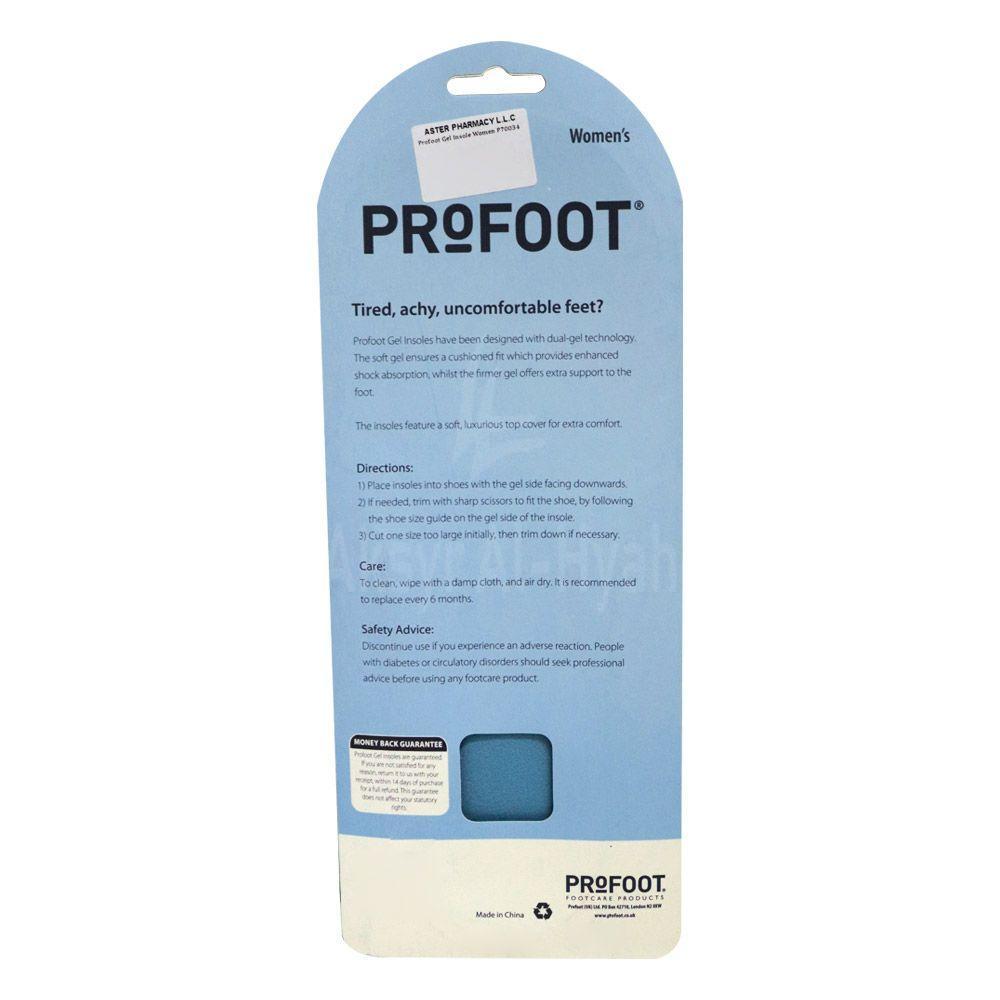 PF COMFORT GEL INSOLES WOMEN'S PAIR