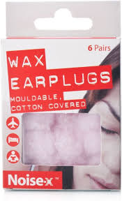 NOISE-X WAX EAR PLUG 6 PAIR 1