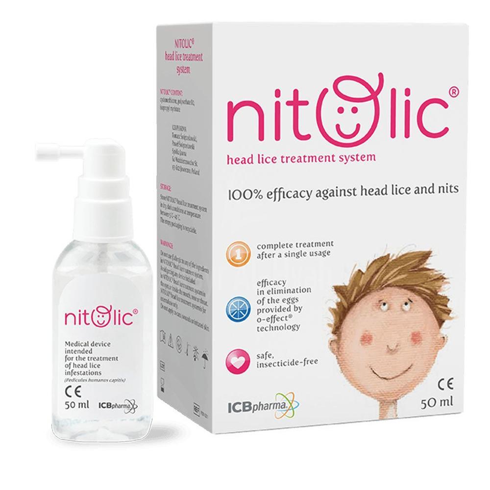 NITOLIC LICE SPRAY 50ML WITH LICE COMB