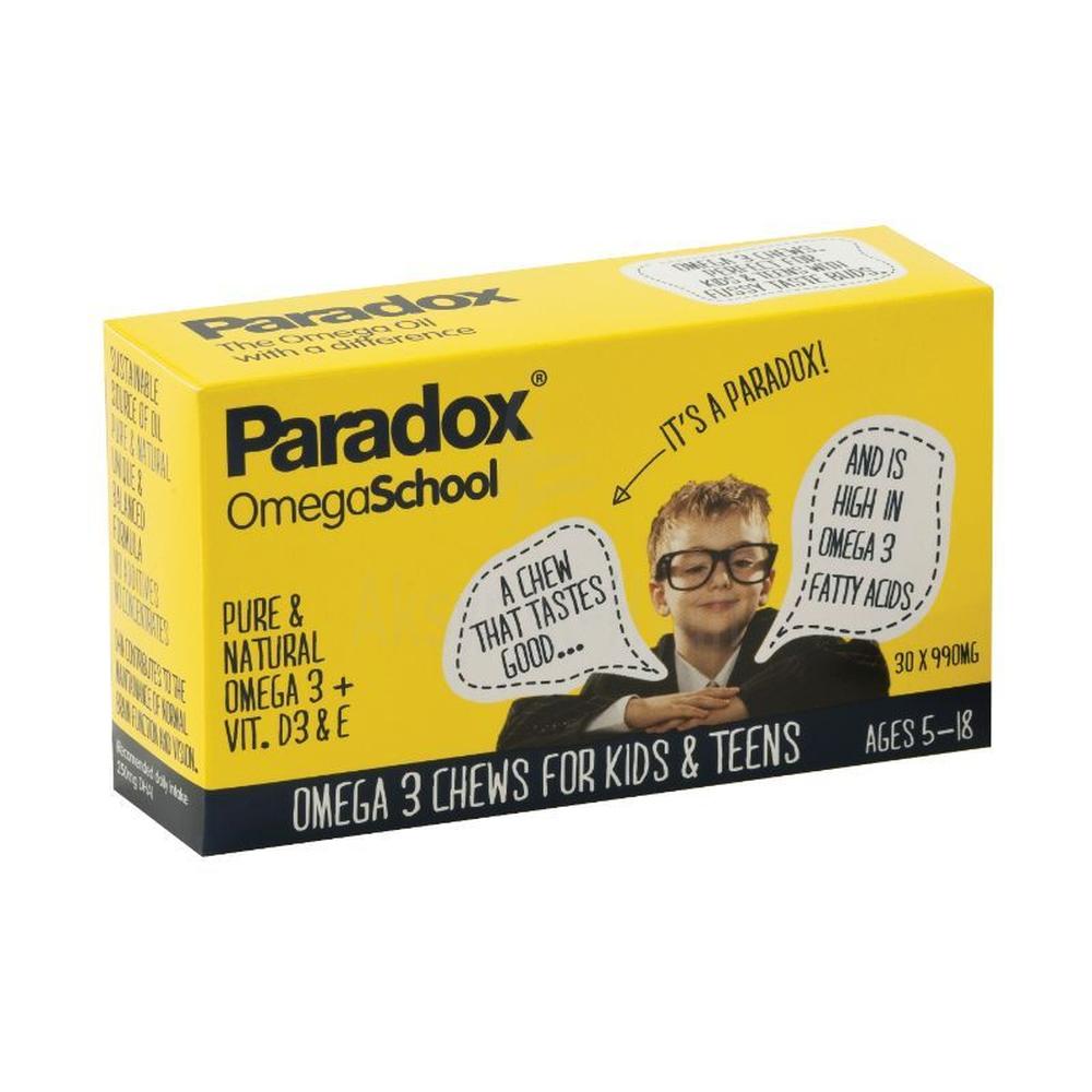 PARADOX OMEGA SCHOOL 990MG CAPS 30'S