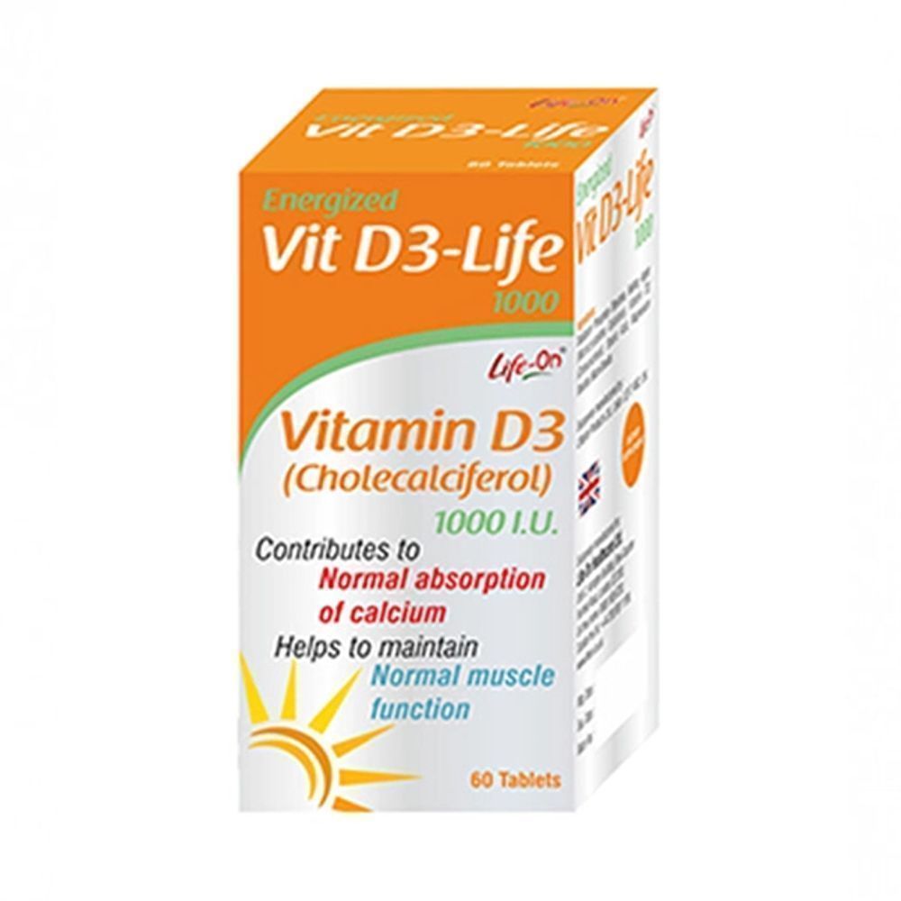LIFE-ON VITAMIN D3 1000 IU TAB 60'S