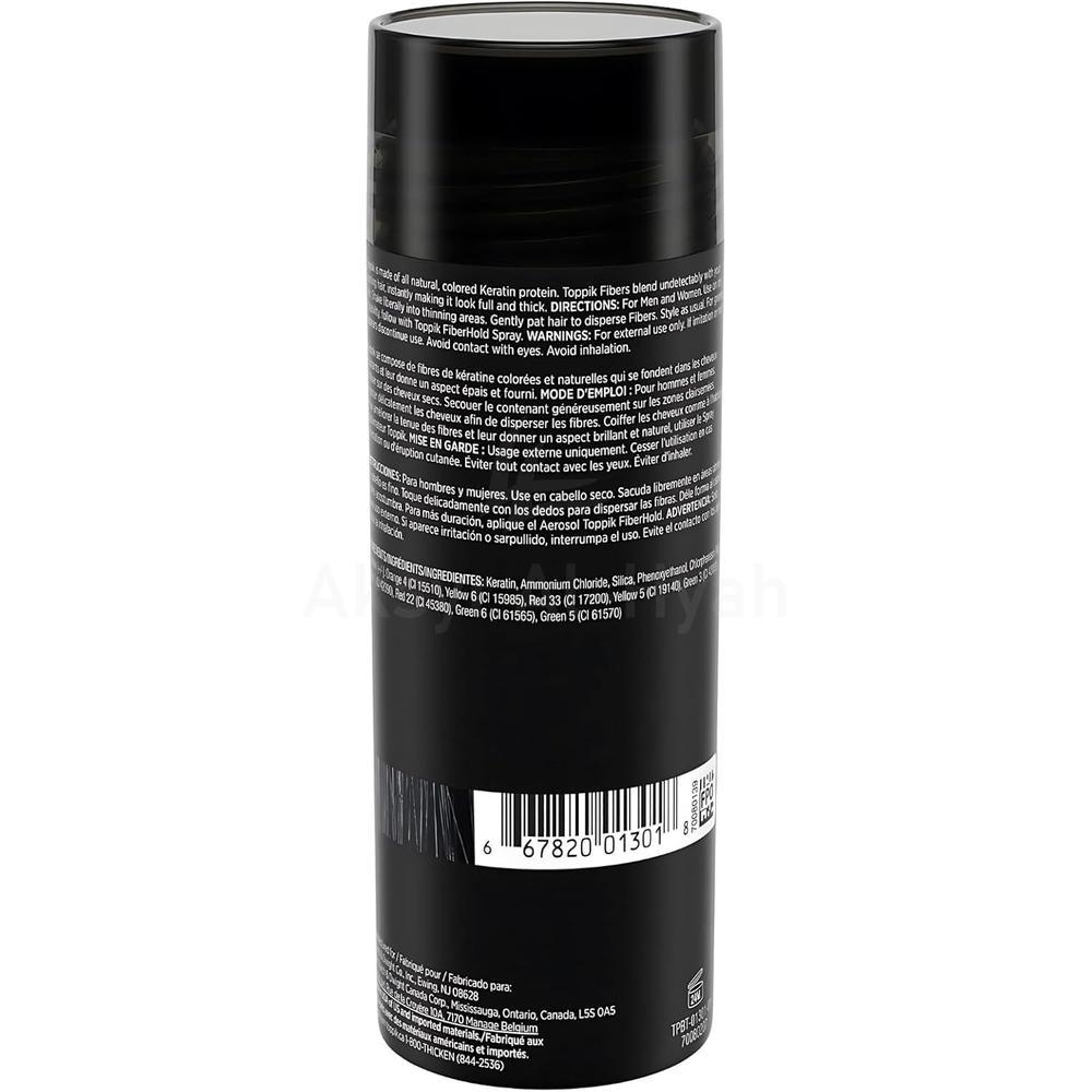 TOPPIK HAIR BUILDING FIBERS BLACK 55G #13958 2