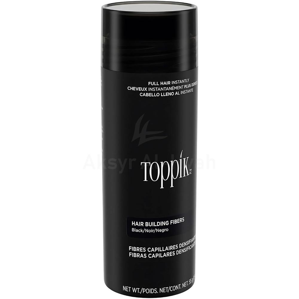 TOPPIK HAIR BUILDING FIBERS BLACK 55G #13958 3