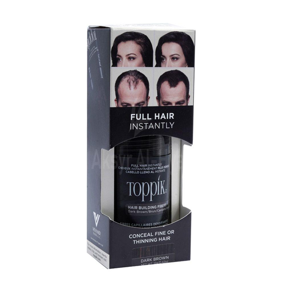 TOPPIK HAIR BUILDING FIBERS DARK BROWN 12G  #13966