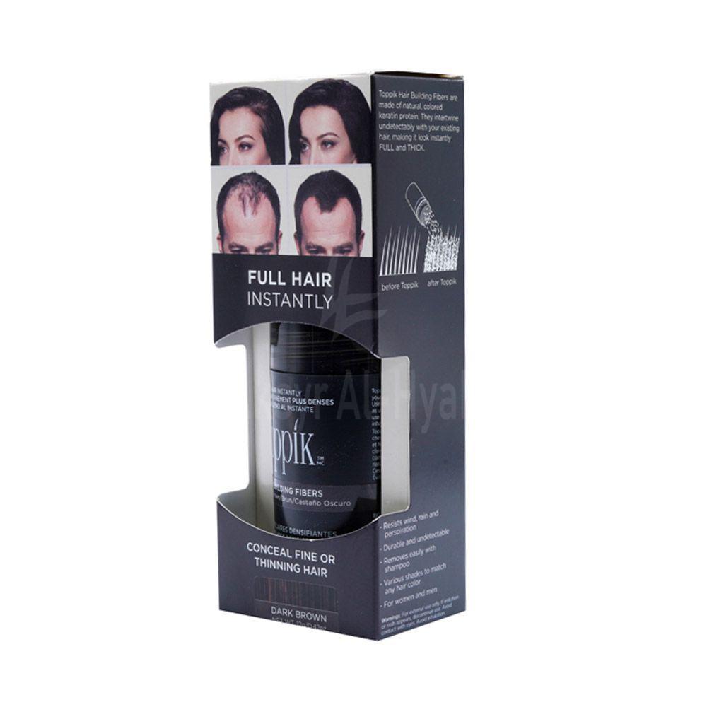 TOPPIK HAIR BUILDING FIBERS DARK BROWN 12G  #13966 2