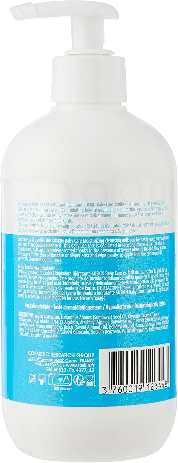 SOSKIN BABY CARE MOIST.CLEANSING MILK 500ML(64014) 1