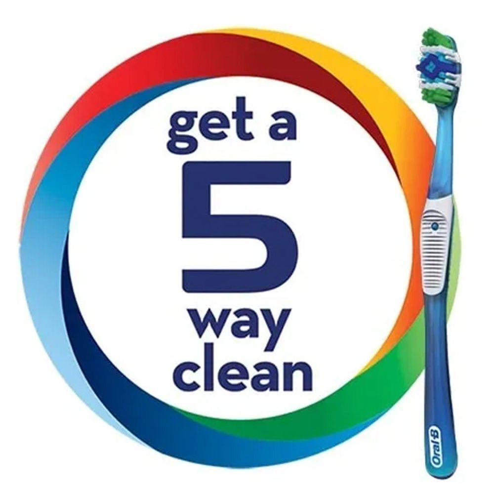 ORAL -B COMP.T/BRUSH 5-WAY CLEAN(1+1) (40)MED(OB723) #9101 4