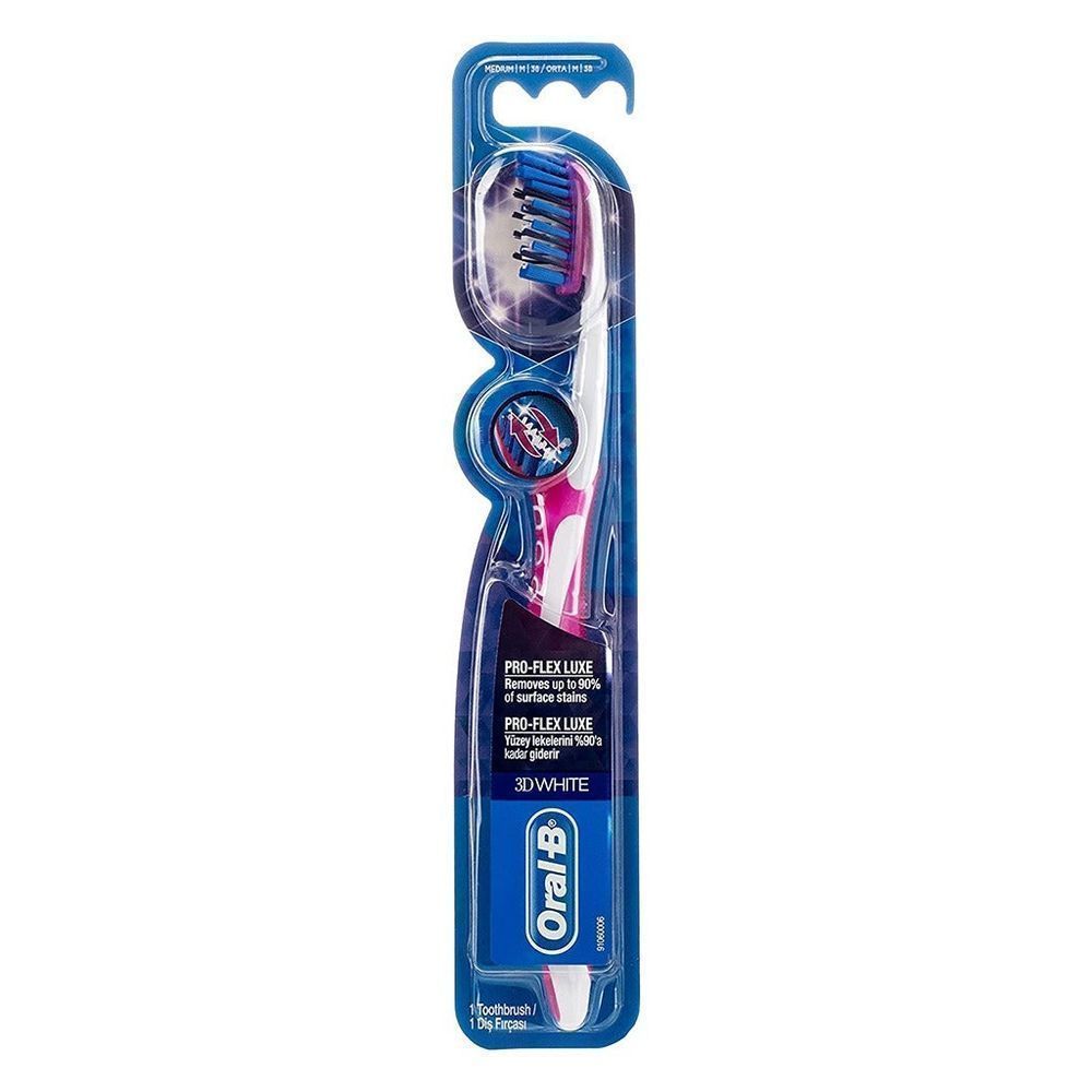 ORAL-B (OB718)3D WHITE PRO-FLEX LUXE T/BR38MED #08600