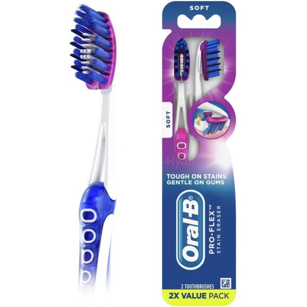 ORAL-B (OB719)3D WHITE PRO-FLEX LUXE T/BR 38SOFT(1+1) #8703