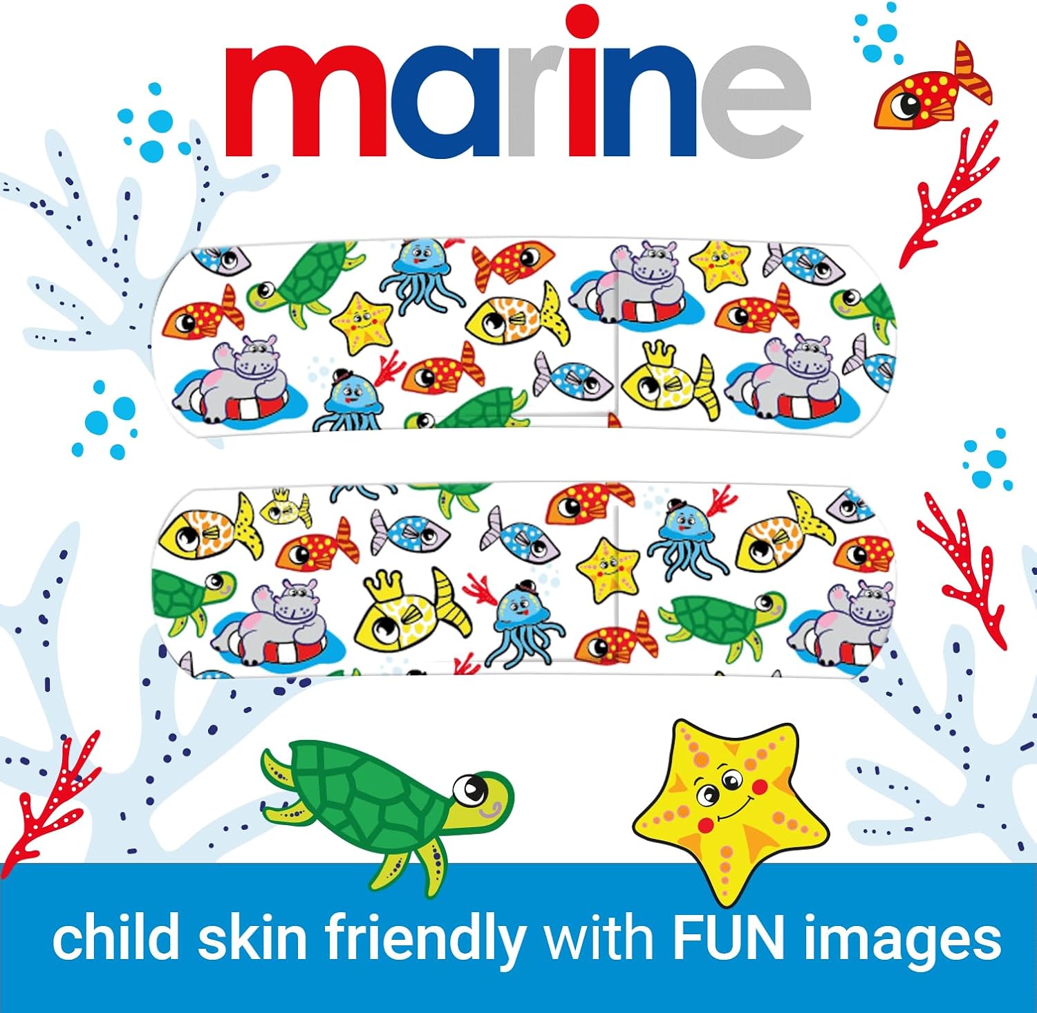 MEDRULL MARINE KIDS PLASTER 10'S 1