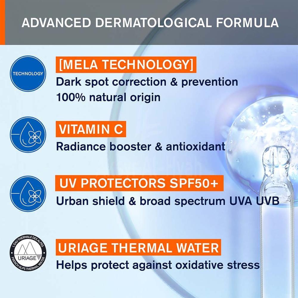 URIAGE DEPIDERM SPF50+ ANTI-BROWN SPOT DAY CR 30ML 2