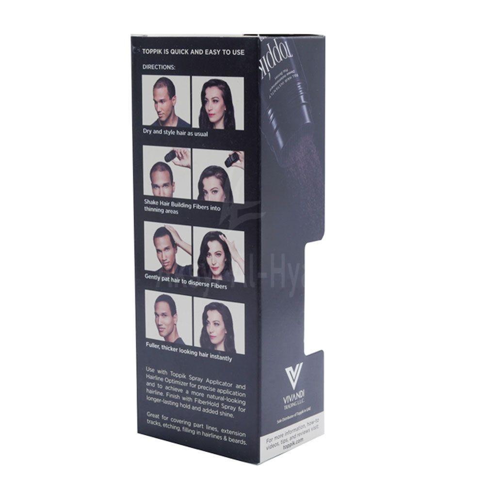 TOPPIK HAIR BUILDING FIBERS MEDIUM BROWN 12G #13967 1