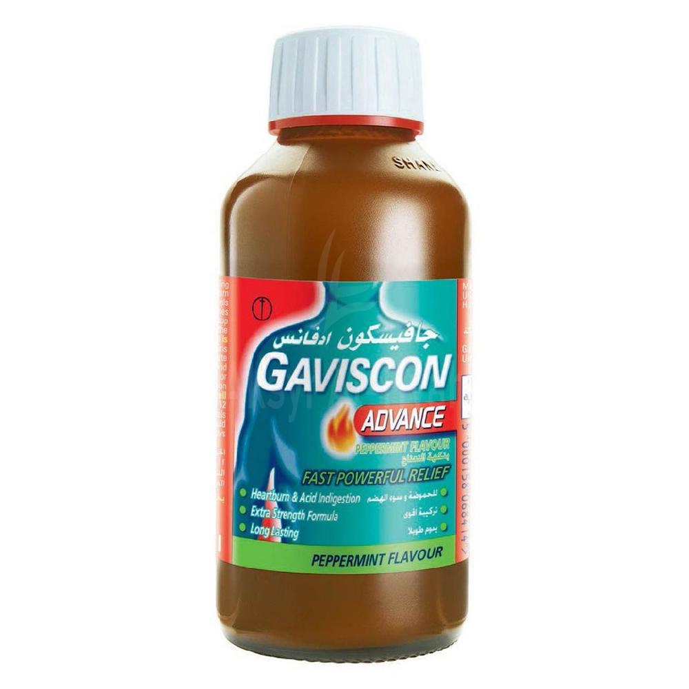 GAVISCON ADVANCE PEPPERMINT LIQUID 300ML
