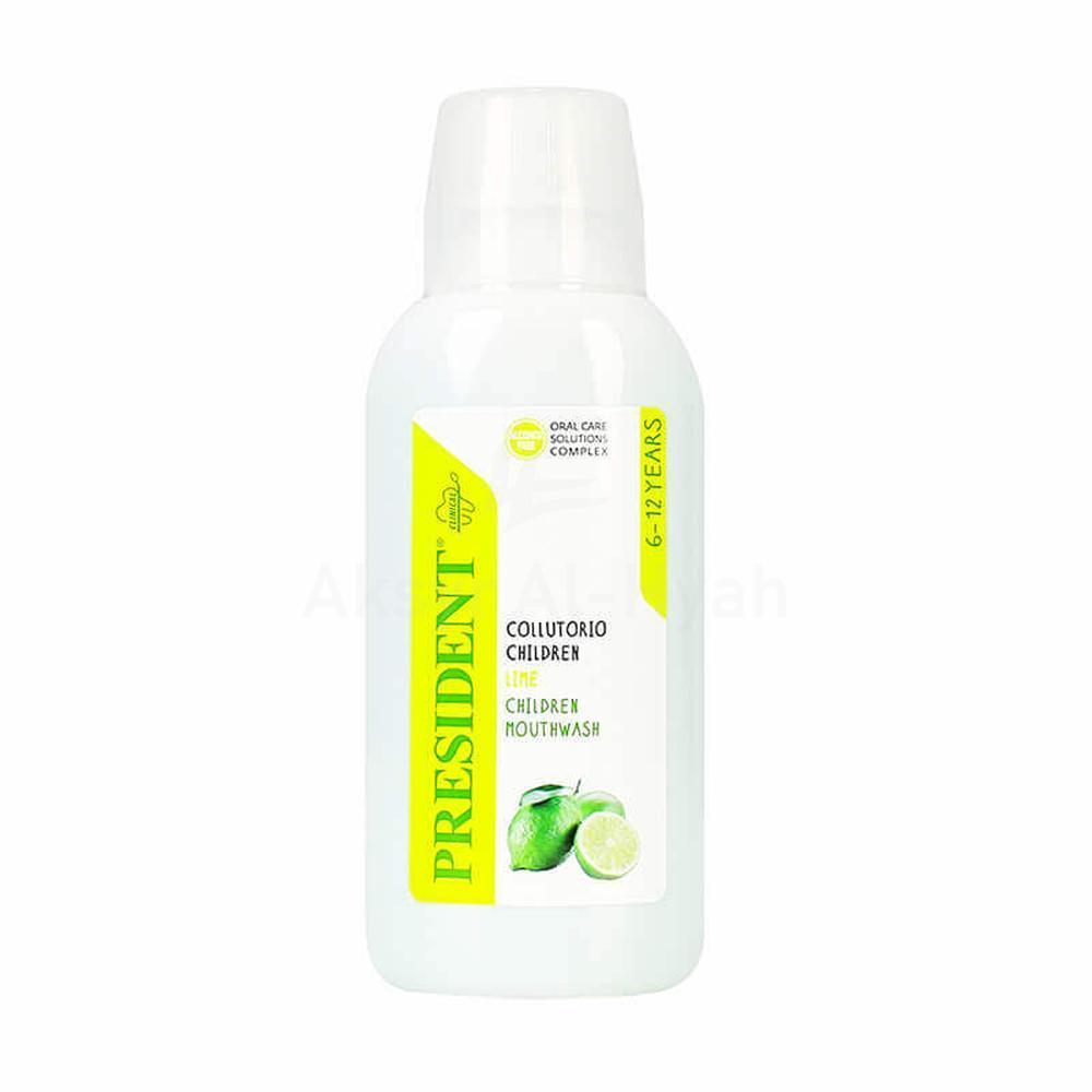PRESIDENT 6-12 YRS CHILDREN LIME MOUTH WASH 200ML