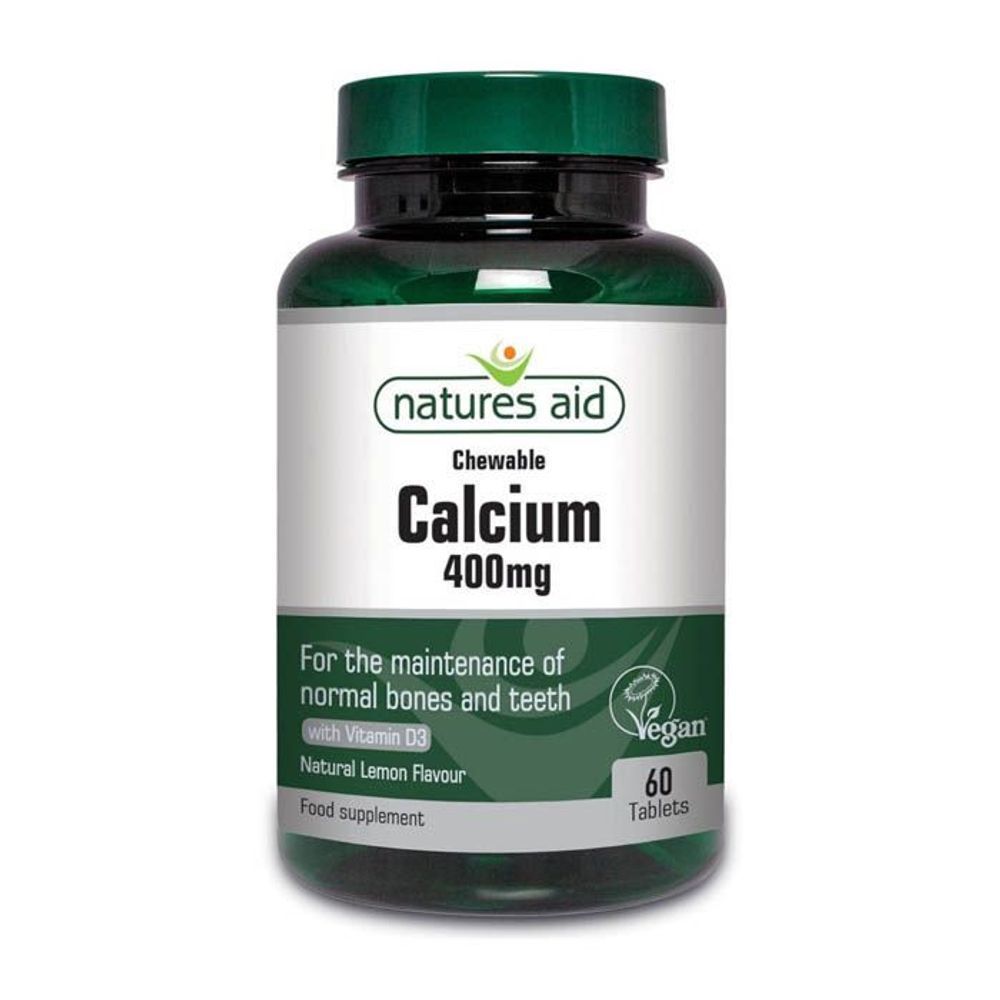 NAT.AID CALCIUM 400MG CHEWABLE TAB 60'S