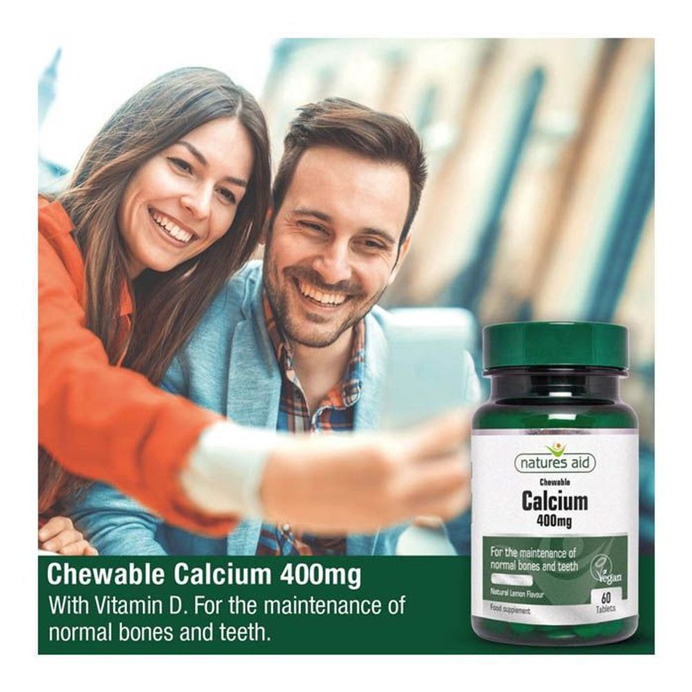 NAT.AID CALCIUM 400MG CHEWABLE TAB 60'S 3