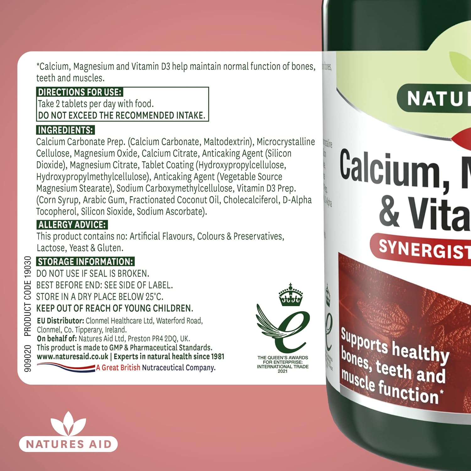 NAT.AID CALCIUM MAGNESIUM W/VIT.D3 TAB 90'S 1