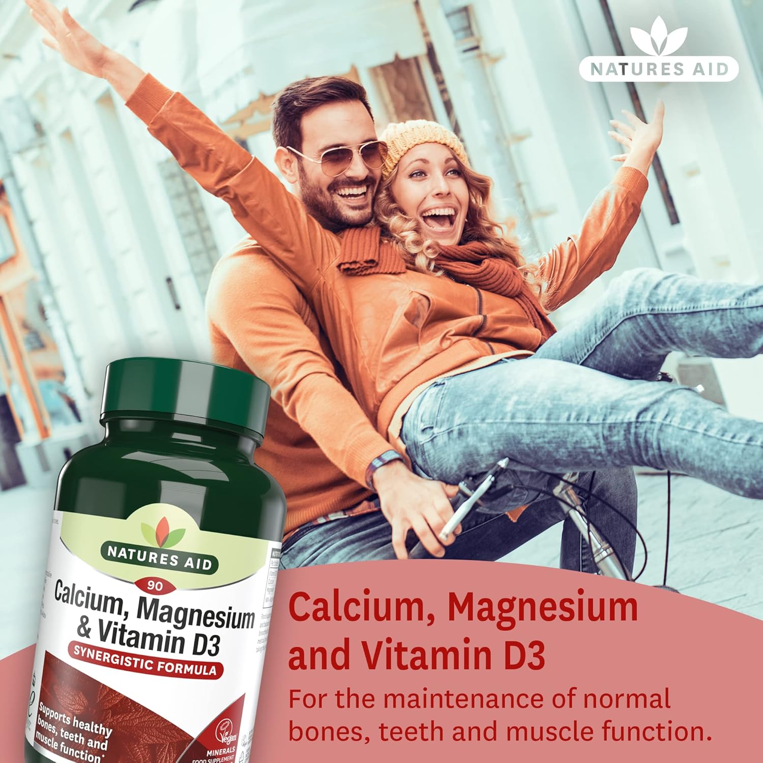 NAT.AID CALCIUM MAGNESIUM W/VIT.D3 TAB 90'S 3