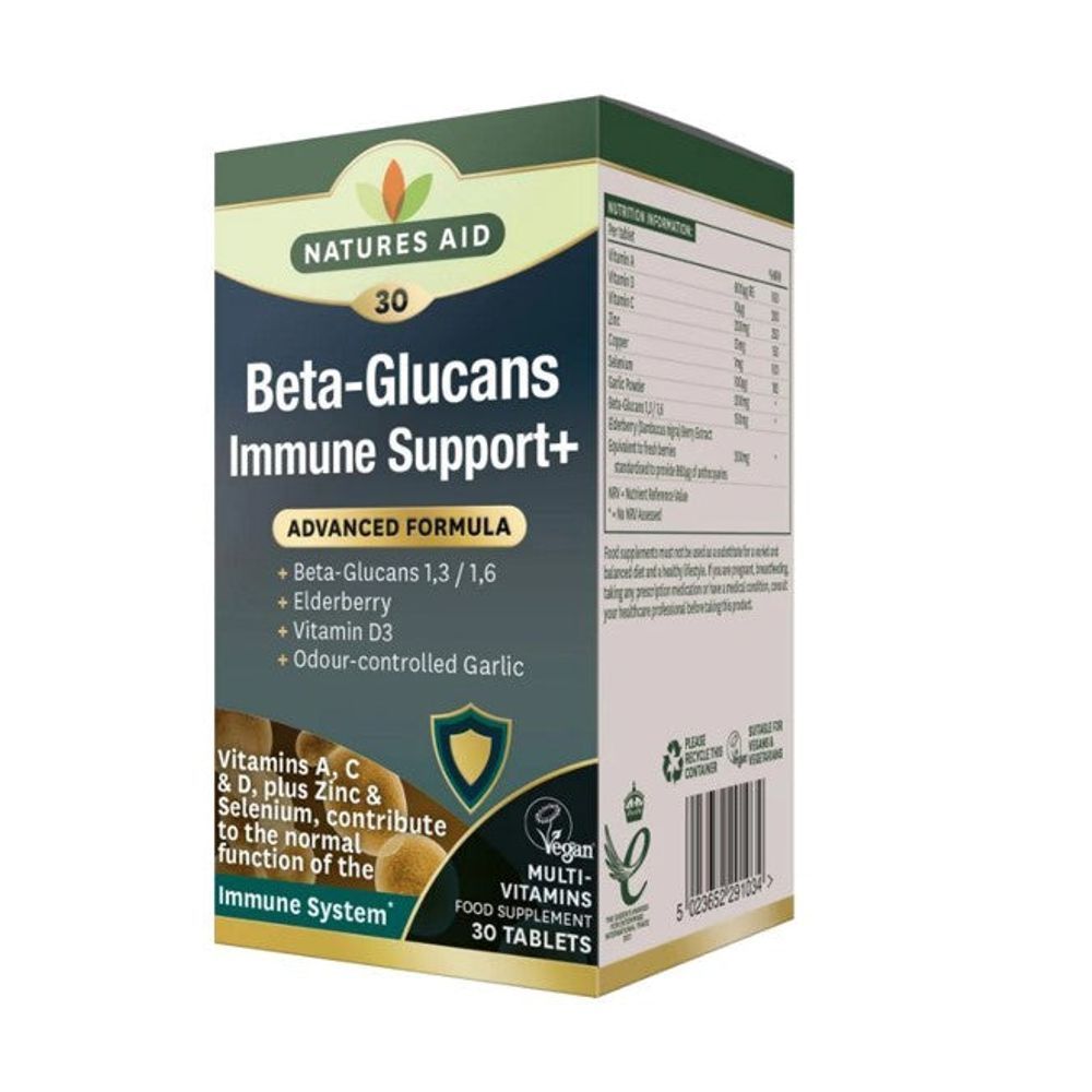 NAT.AID BETA-GLUCANS IMMUNE SYSTEM TAB 30'S