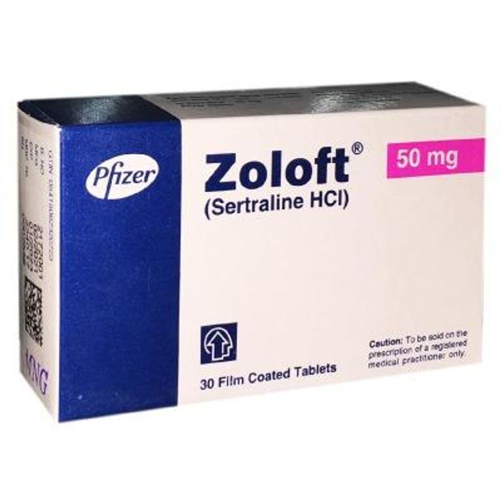ZOLOFT 50MG TAB 30'S