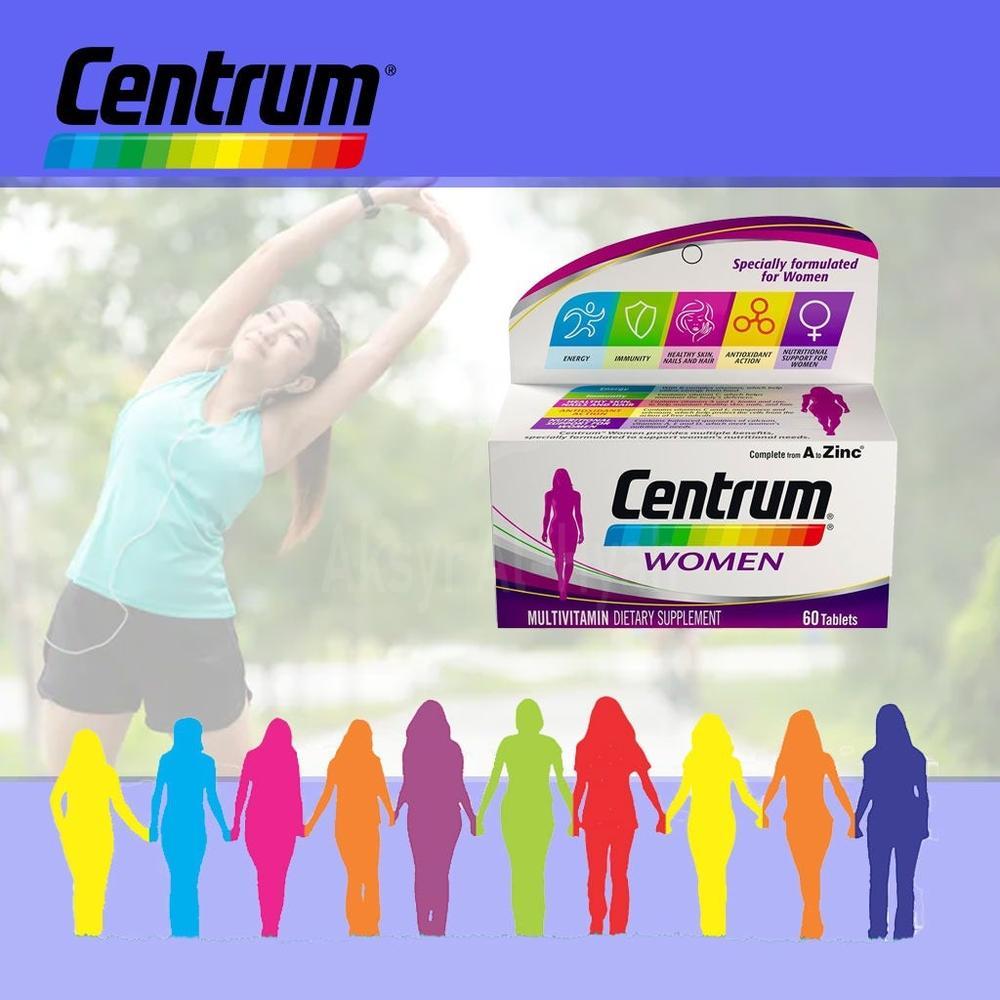 CENTRUM WOMEN A TO ZINC TAB 60'S 2